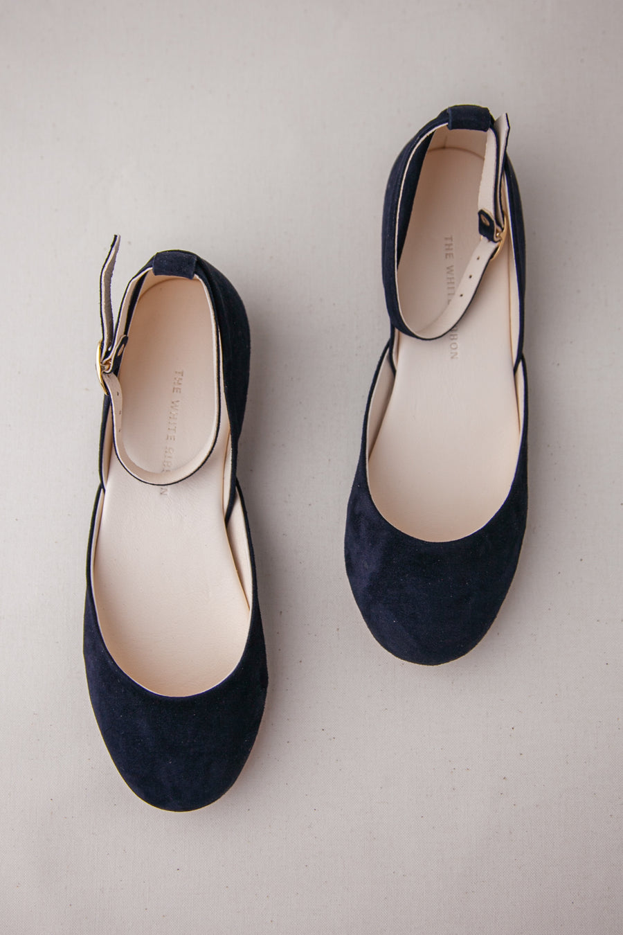 navy blue dress flats for wedding Navy Nubuck Wedding Ballet Flats 38