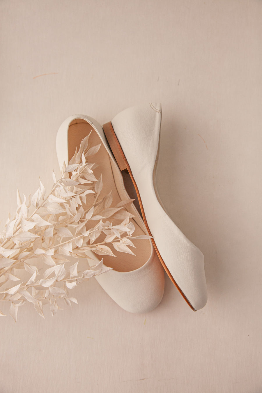 MILA BALLET FLATS – Light Ivory