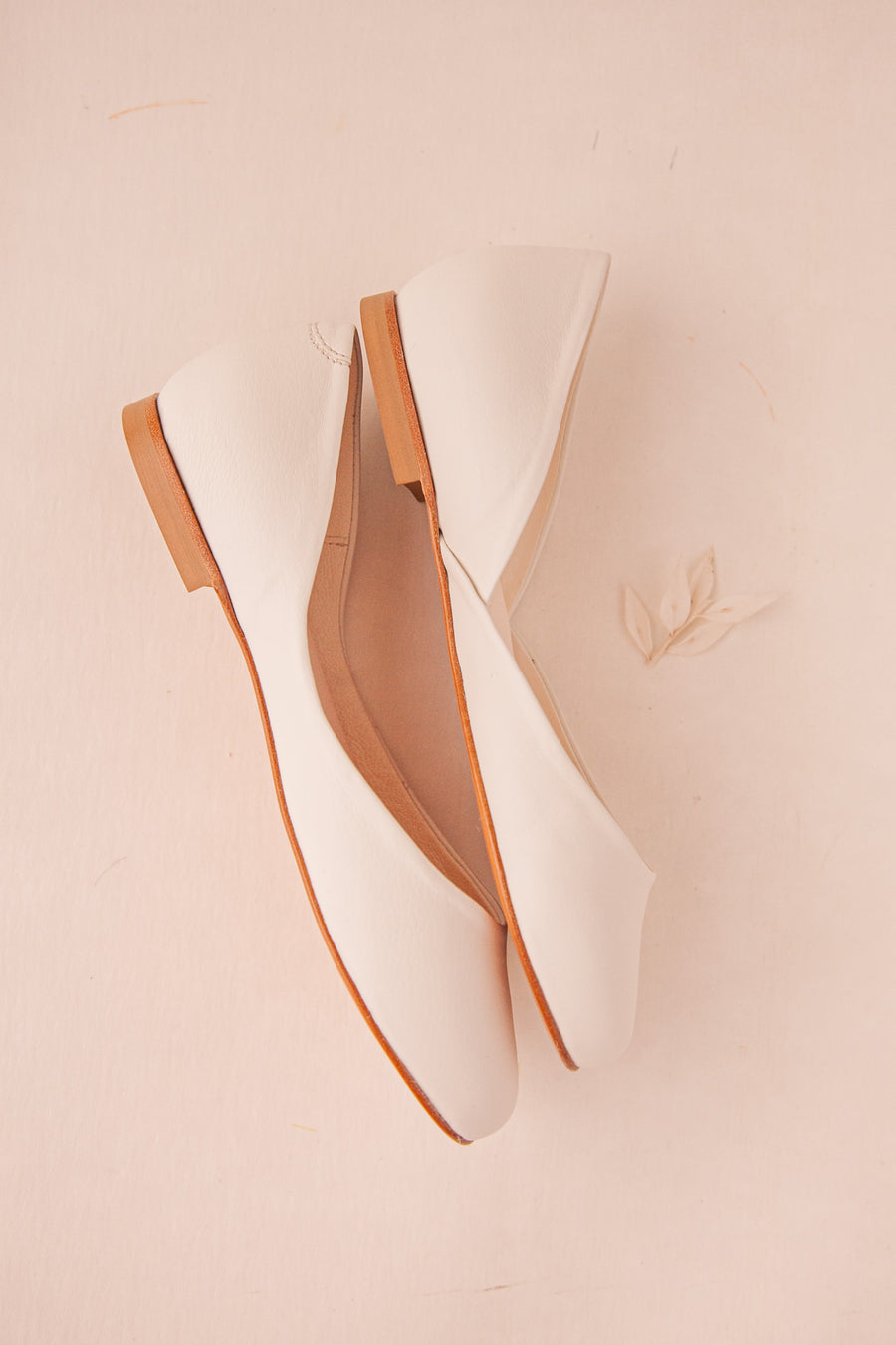 Thea - Light Ivory Ballet Flats