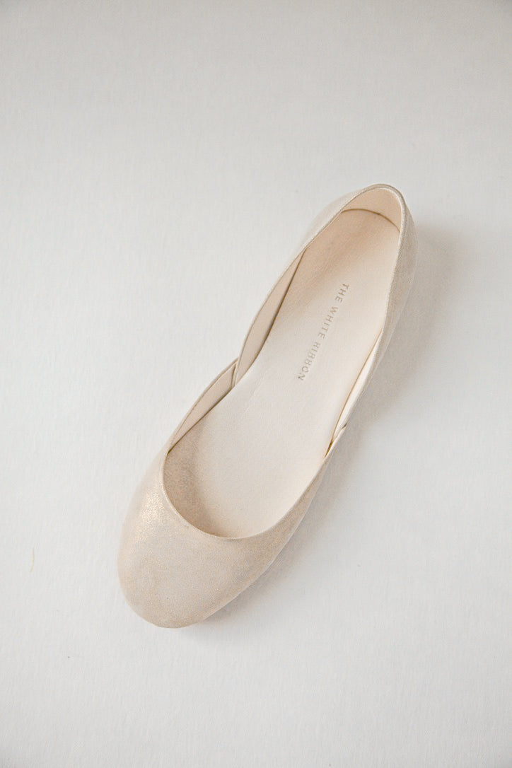 THEA BALLETT-FLATS - WEISSGOLD