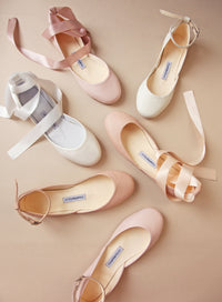 Bridal Dance Shoes in Pearl Ivory – thewhiteribbon