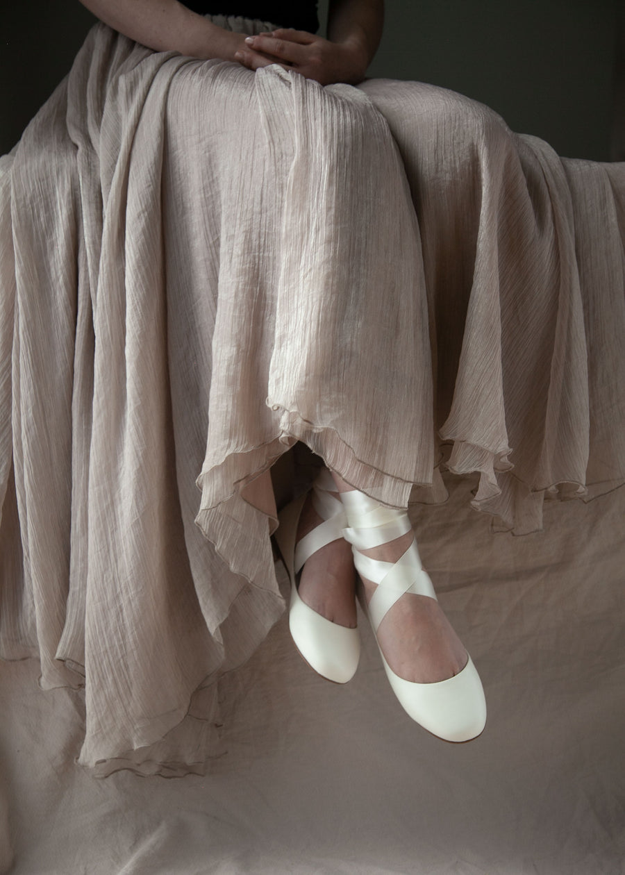 Borg Ballet Slipper in DARK NATURAL | White Stuff