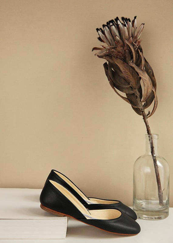 classic black flats