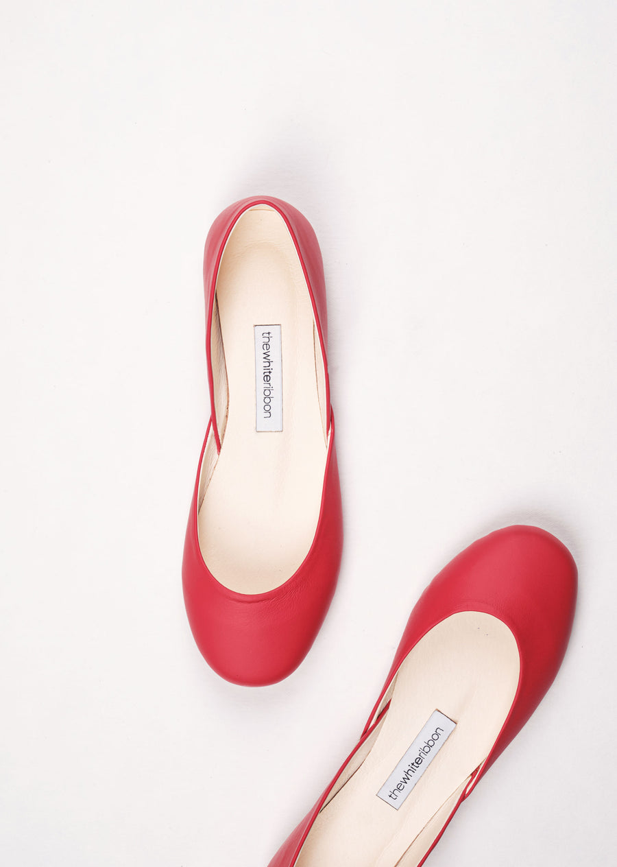 THEA BALLET FLATS – RUBY RED