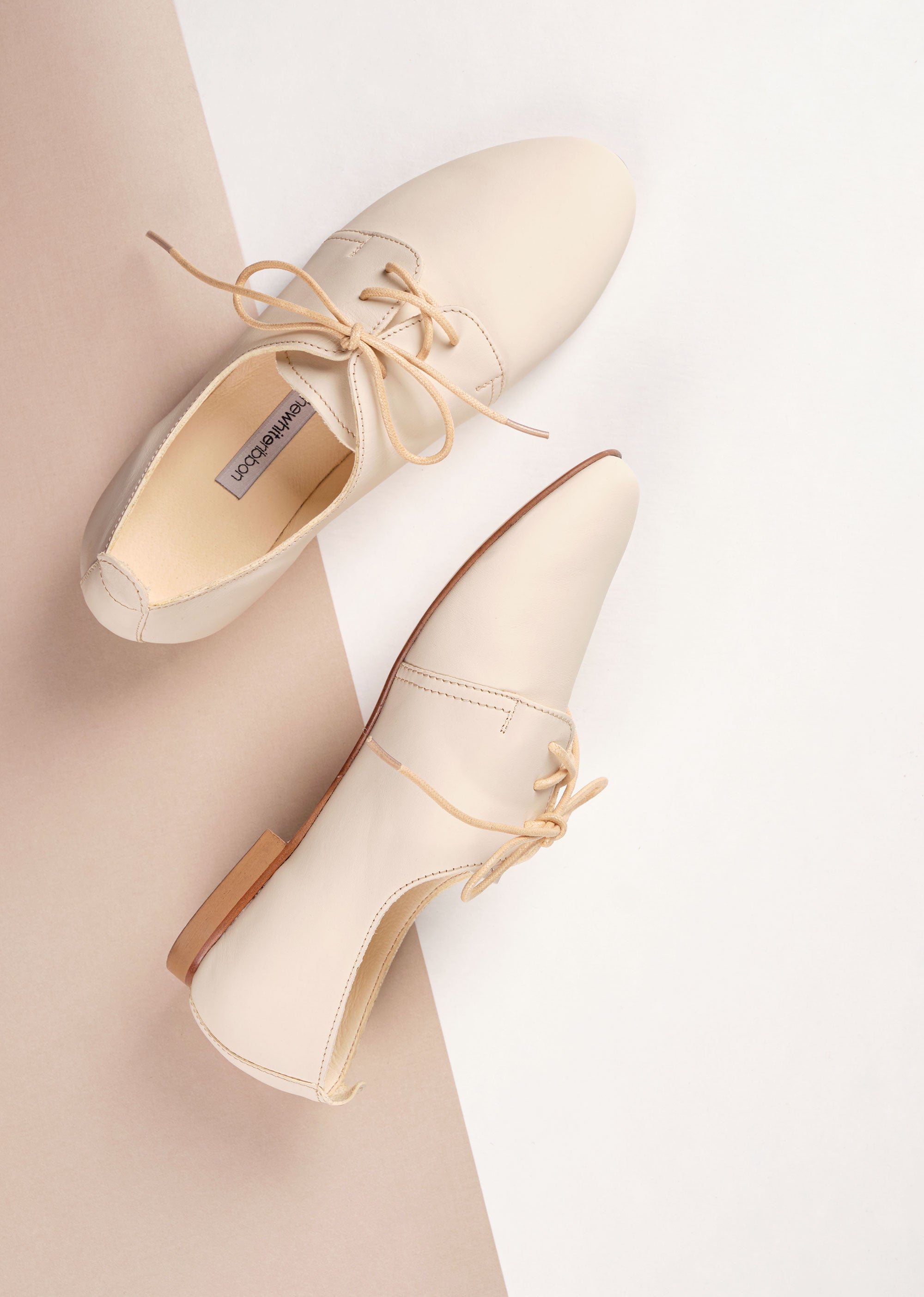 Ivory Wedding Flats | Ava Oxford Shoes thewhiteribbon Ivory Wedding Flats | Ava Oxford Shoes thewhiteribbon