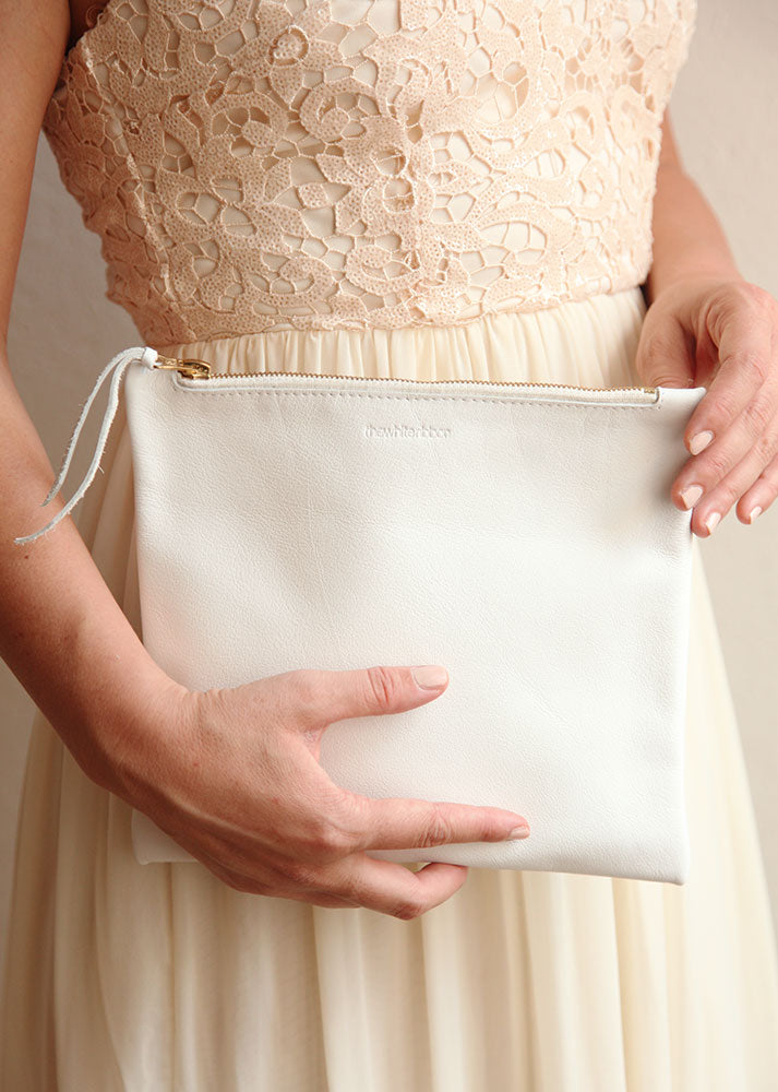 HELENA Bridal Clutch  – White